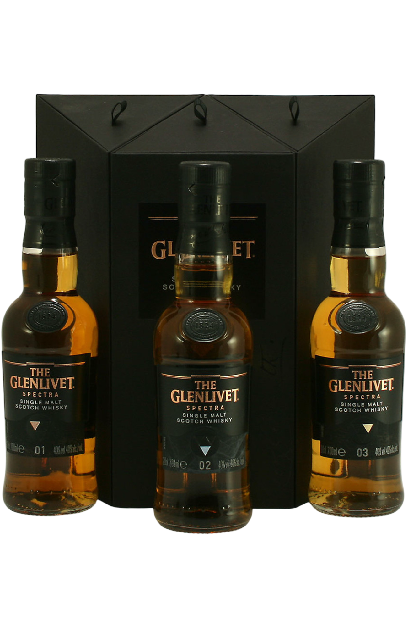The Glenlivet Spectra 40% Set of 3 x 20cl – Spades Wine & Spirits