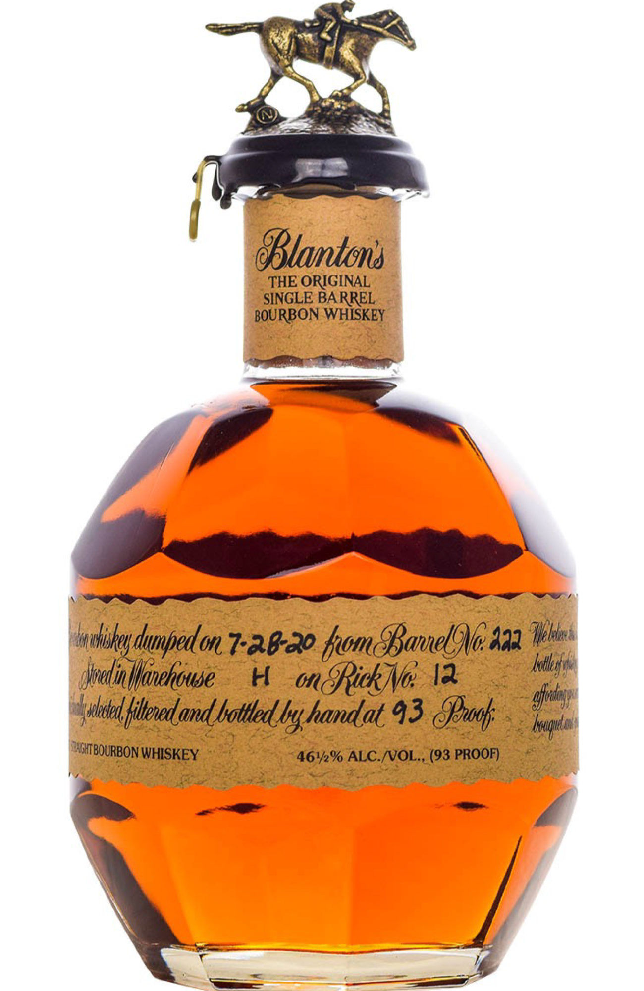 Blanton's Single Barrel Original 46.5% 70cl – Spades Wine Blanton's Single Barrel Original 46.5% 70cl – Spades Wine