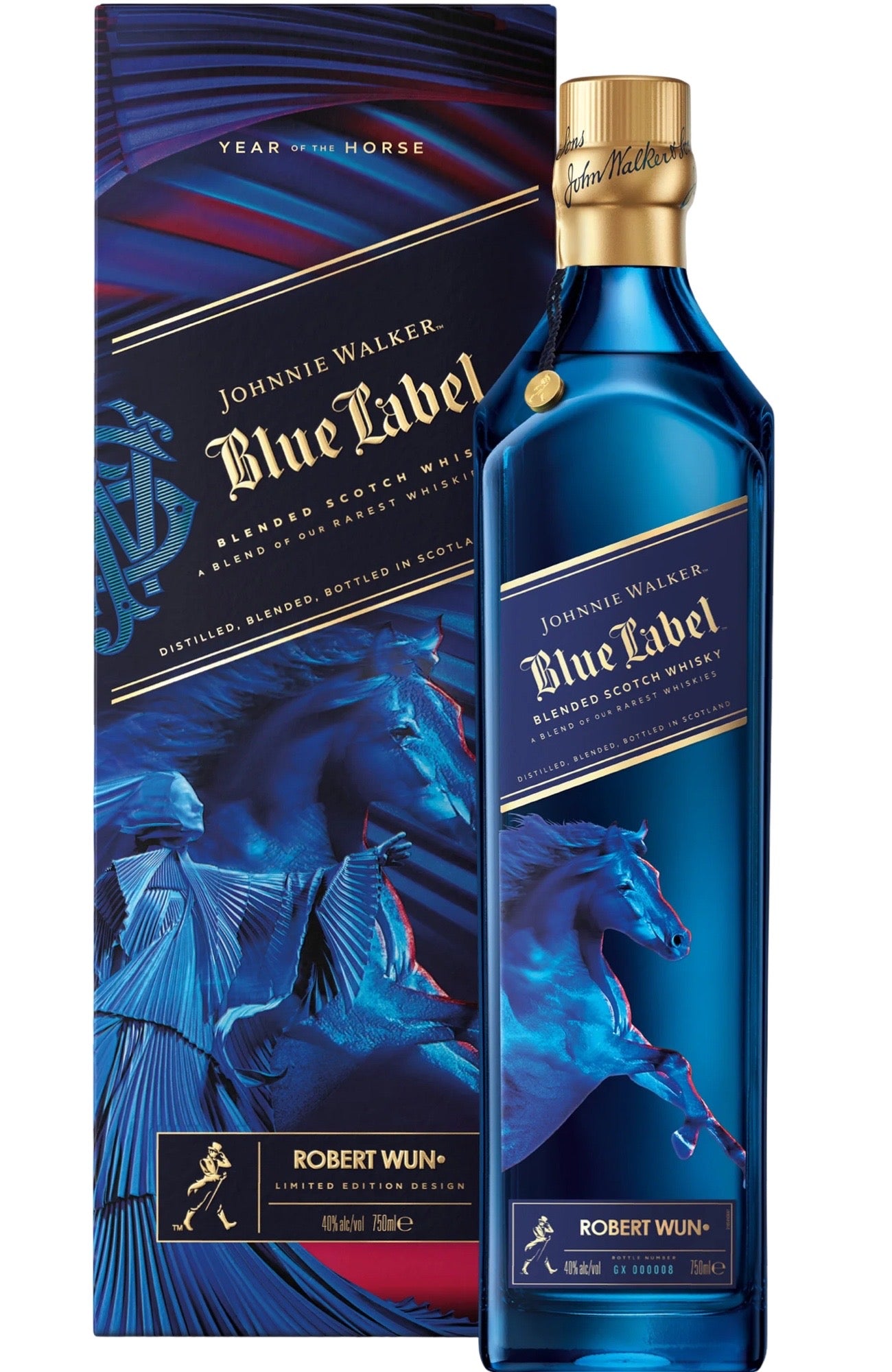Johnnie Walker Blue Label Year of the Horse 'Chinese New Year'+ GB 40%