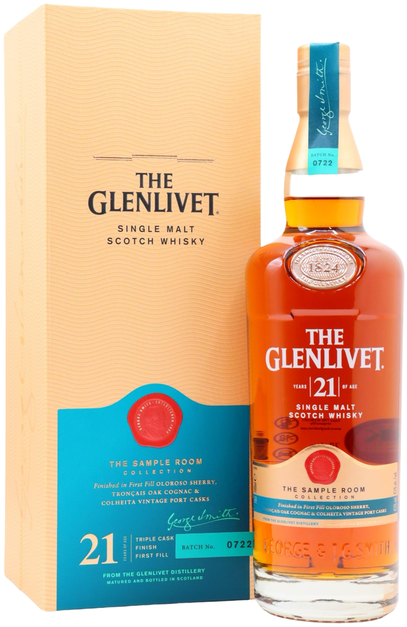 Glenlivet 21 Years Sample Room 43% 70cl – Spades Wine & Spirits