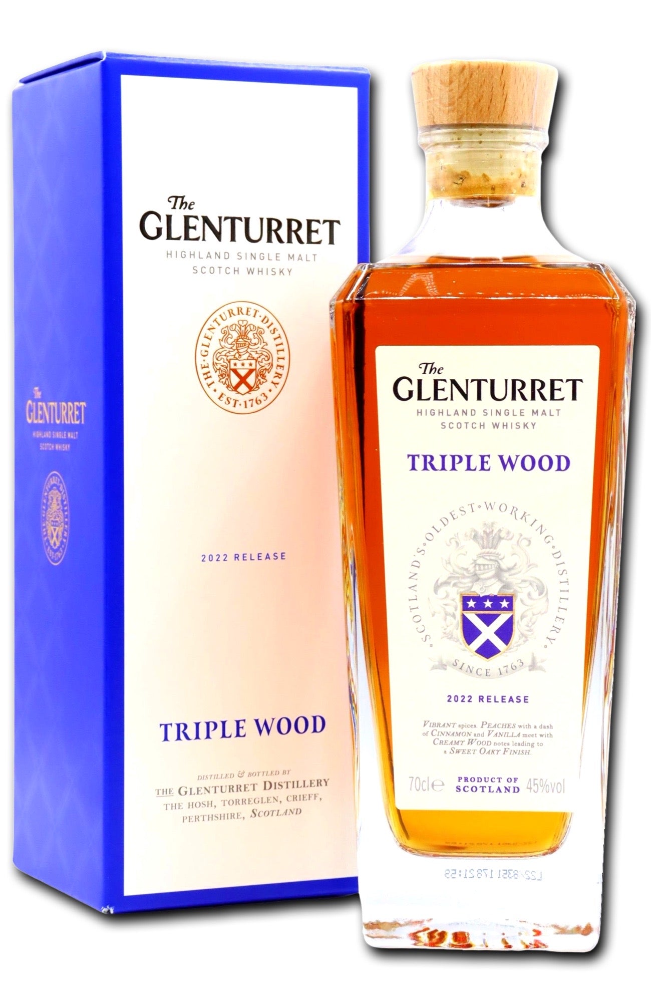 Glenturret Triple Wood Highland Whisky + GB 45% 70cl – Spades Wine 