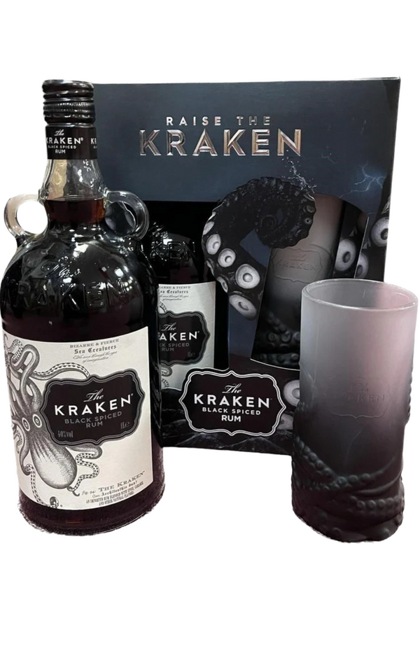 Kraken Gift Pack - Black Spiced Rum + Glass 40% 70cl