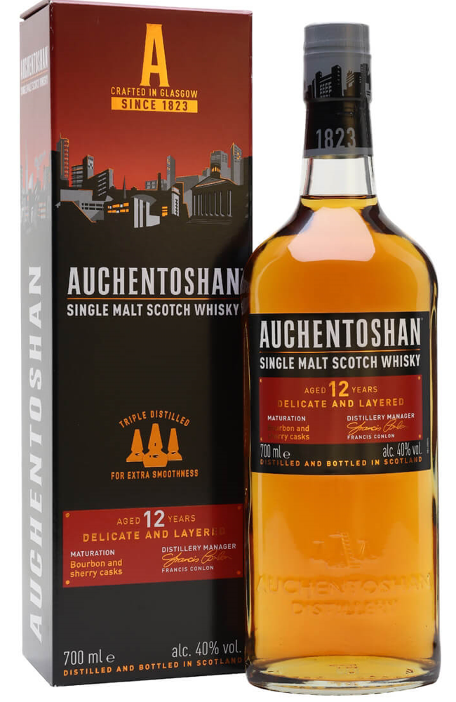 【週末限定】Auchentoshan 12 Year Old 75cl 43% Auchentoshan 12 Year Old 40% 70cl – Spades Wine & Spirits | 4000+