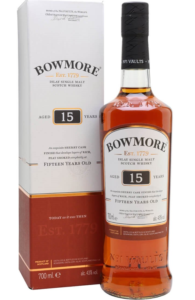 BOWMORE 15年 スコッチウイスキー 1L 43% Bowmore 15 Year Old 43% 70cl – Spades Wine & Spirits | 4000+