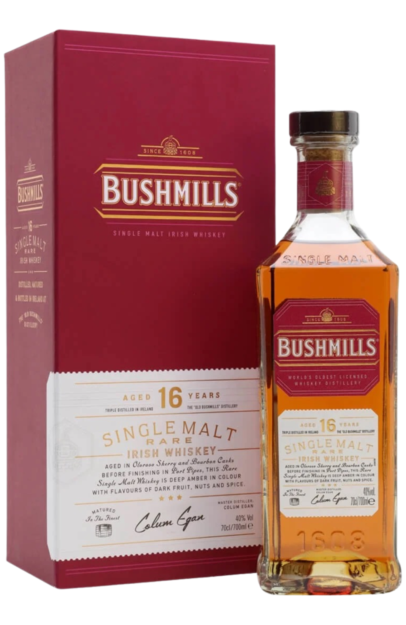 Buy Bushmills 16 Year Old Irish Single Malt Whiskey 70cl 40%. We
