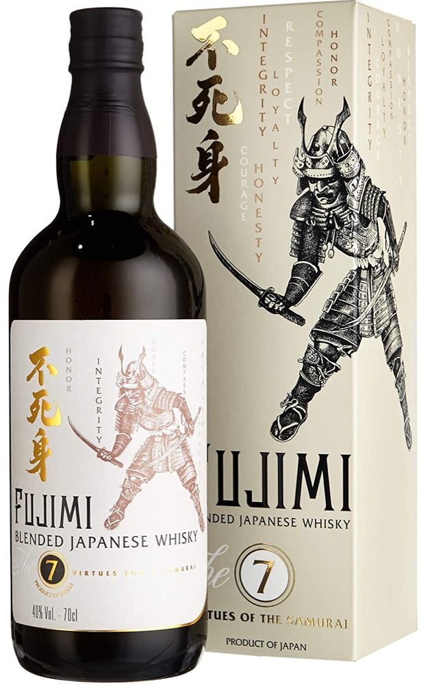 Fujimi 7 Virtues Blended Japanese Whisky + GB 70cl 40% – Spades