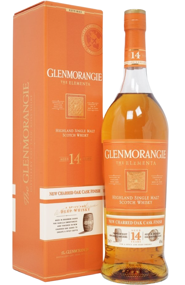 Buy Glenmorangie 14 Years Elementa + GB 43% 1Ltr. We deliver