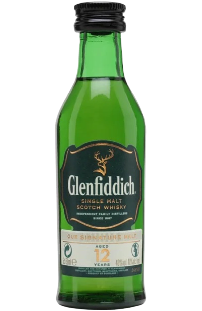 Miniature Glenfiddich 43% PET 5cl – Spades Wine & Spirits | 4000+