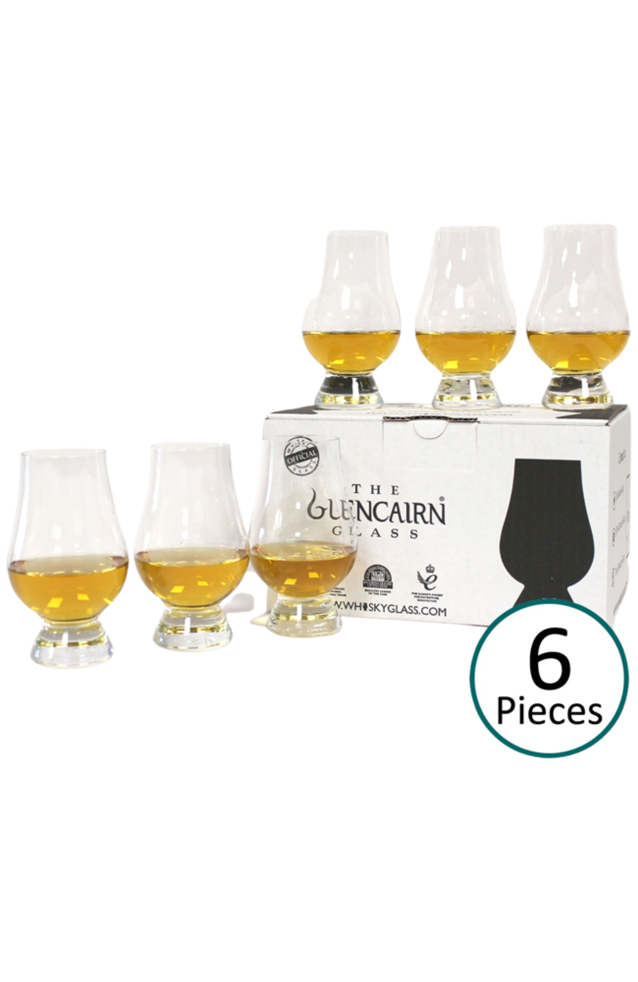 Glencairn Crystal Whiskey Glass, Set of 6, Clear, 6 Pack