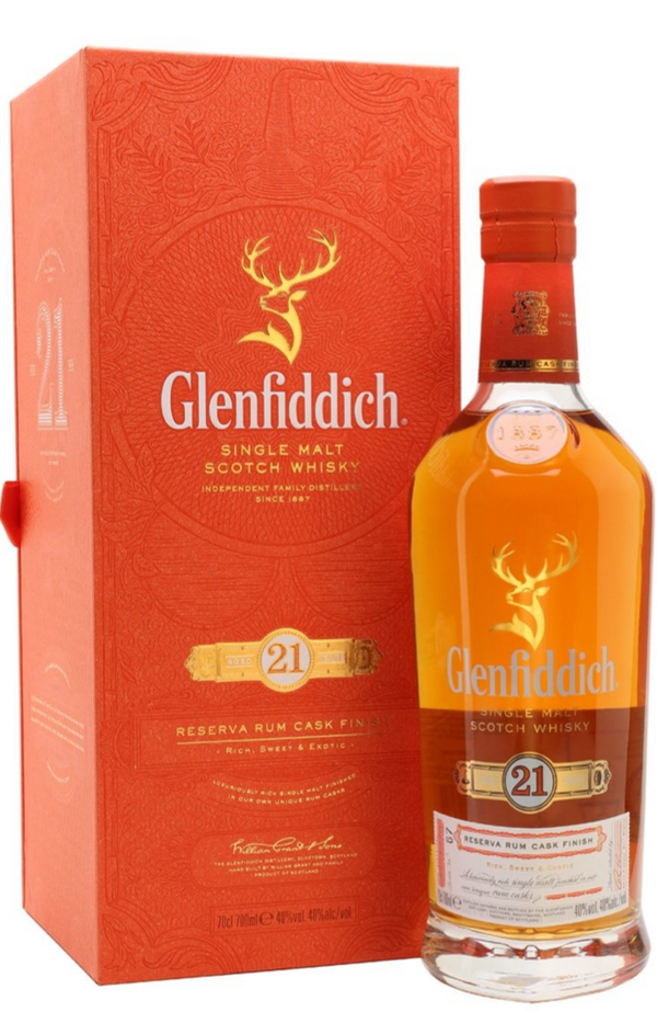 Glenfiddich 21 Year Old Reserva Rum Cask Finish 70cl / 40% | Buy Whisky Malta 