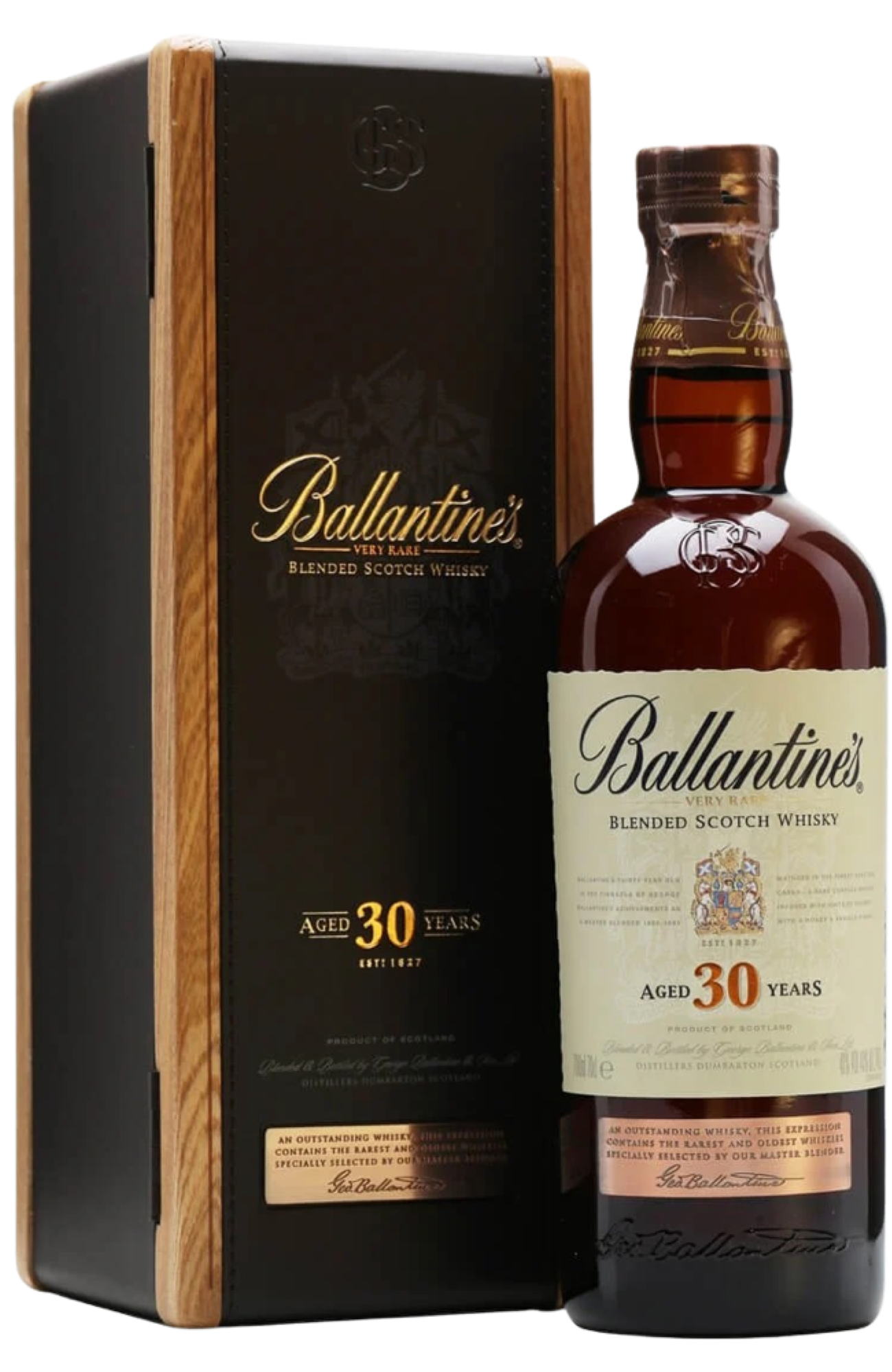 Ballantine's 30 Years + GB 43% 70cl – Spades Wine & Spirits | 4000 Ballantine's 30 Years + GB 43% 70cl – Spades Wine & Spirits | 4000