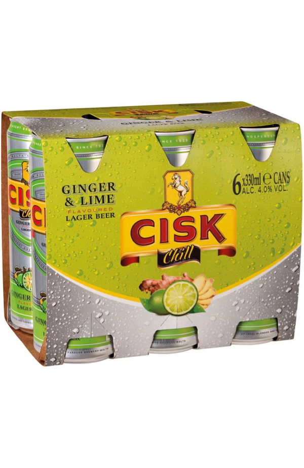 Cisk Chill Ginger & Lime 33cl x 6 pack