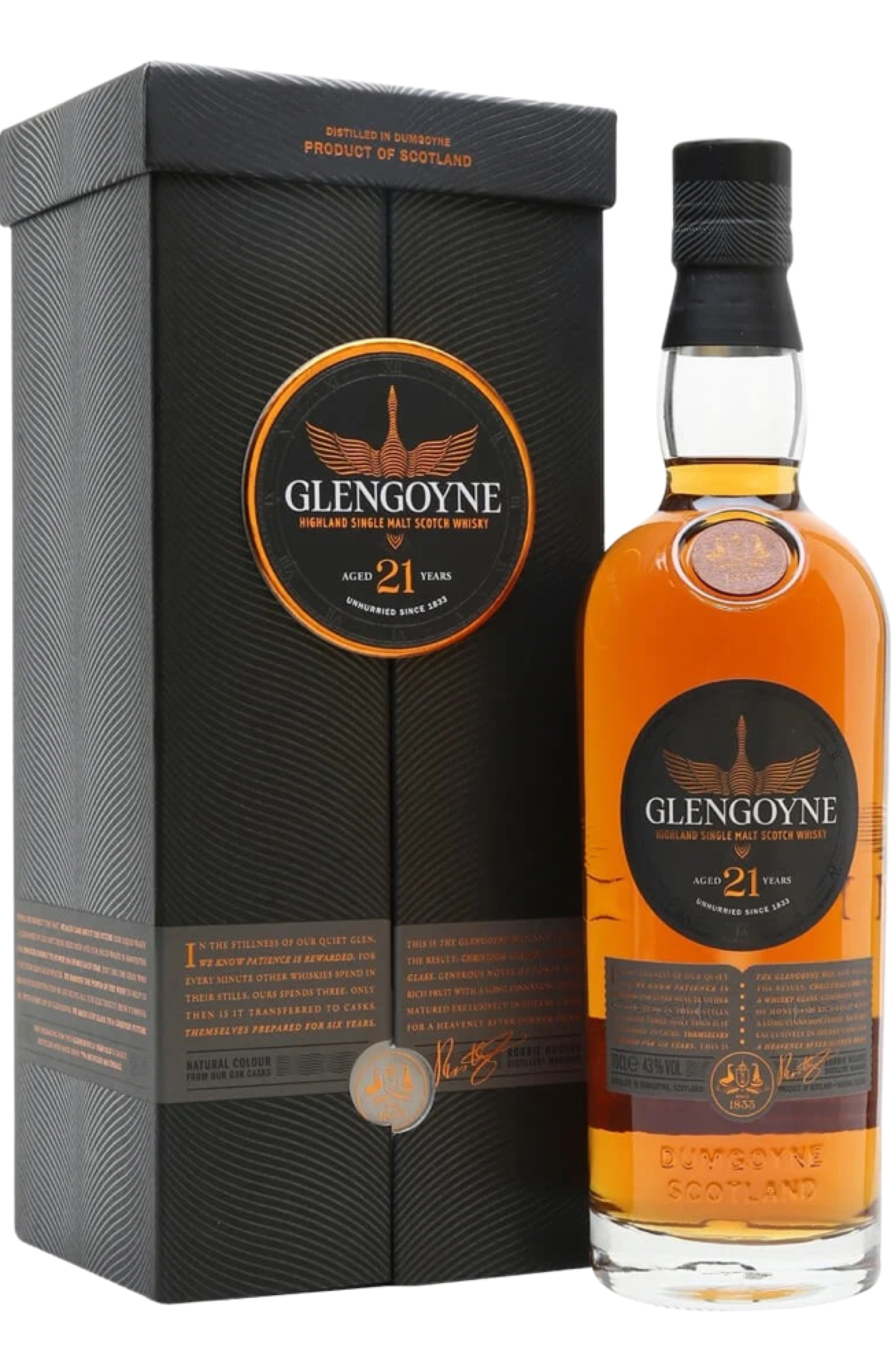 Glengoyne 21 Years + GB 43% 70cl – Spades Wine & Spirits | 4000+