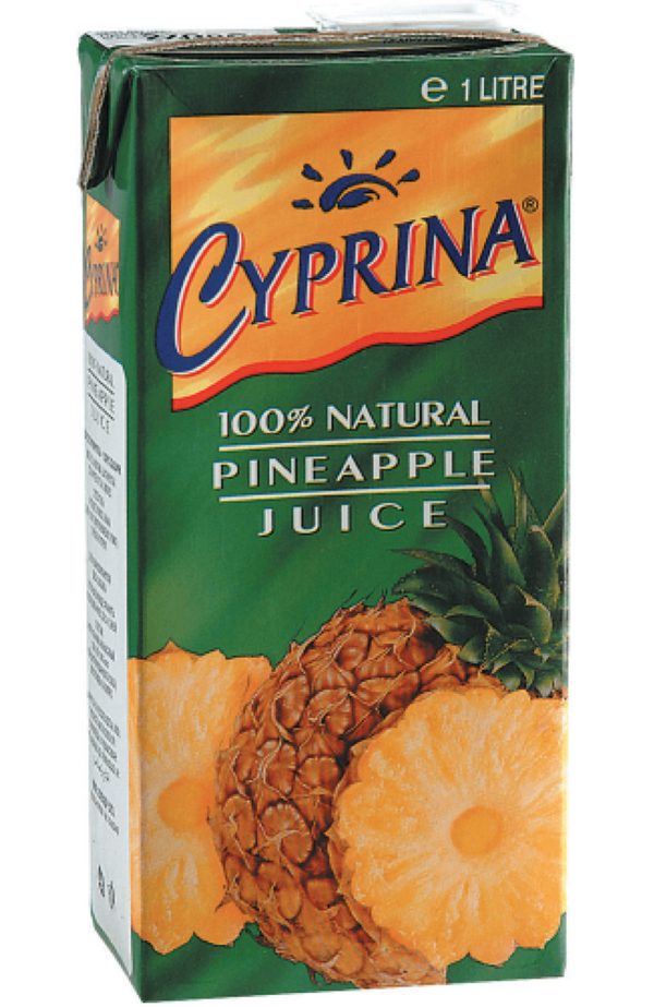 Cyprina Pineapple Juice 1Ltr