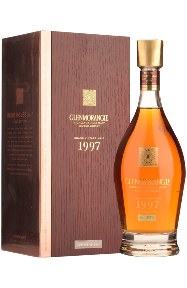 Glenmorangie Grand Vintage 1997 + Wooden GB 43% 70cl