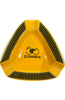 Cohiba - Triangle Ceramic Yellow Cigar Ashtray (3 Rests) x 1 pcs