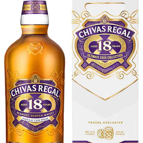 Chivas Regal 18 Years Pauillac Wine Cask + GB 48% 1L – Spades Wine