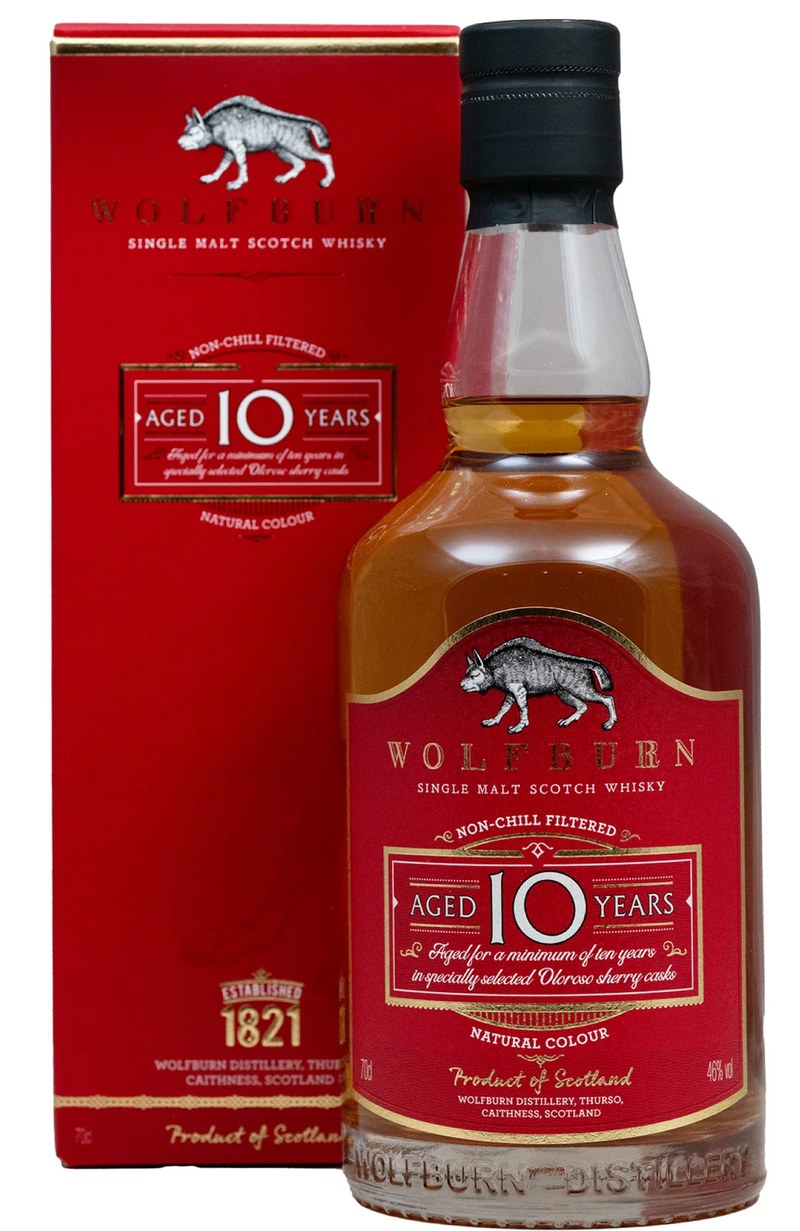 Wolfburn 10 Years + GB 46%