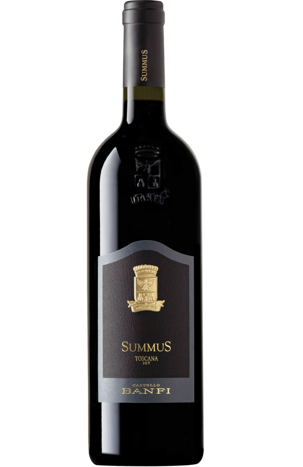 Banfi SummuS 'Toscana' 15.5% 75cl by Spades Wines & Spirits, a bold and complex Italian red wine with deep flavors of dark berries, plum, and hints of spice and chocolate. Perfectly paired with grilled steaks, rich pasta dishes, and aged cheeses. Ideal for indulgent dinners and special occasions.