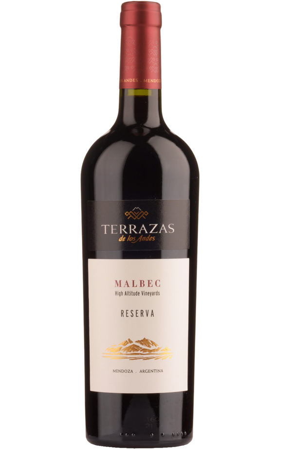 Terrazas de los Andes Malbec High Altitude Vineyards 75cl by Spades Wines & Spirits, a vibrant Argentine red wine with intense notes of blackberry, plum, and hints of spice. Perfectly paired with grilled steaks, roasted vegetables, and mature cheeses. Ideal for robust dinners and celebratory occasions.