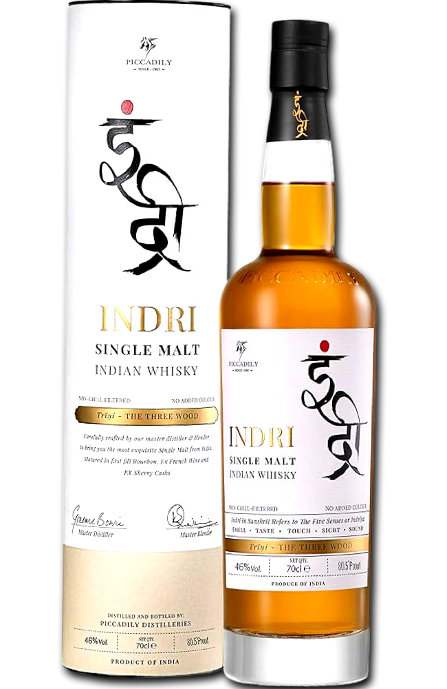 Indri Trini Single Malt + 46 % GB 70cl