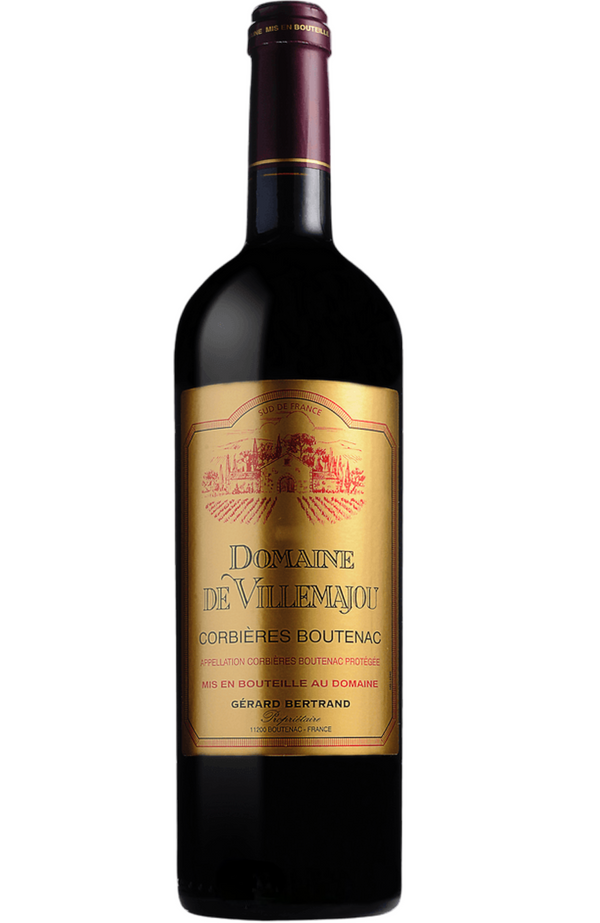 Chateau de Villemajou Corbières Boutenac 'Red', France 75cl by Spades Wines & Spirits, a robust French red wine with deep flavors of blackberries, plums, and hints of spices and herbs. Perfectly paired with roasted meats, game dishes, and aged cheeses. Ideal for hearty meals and special dinners.