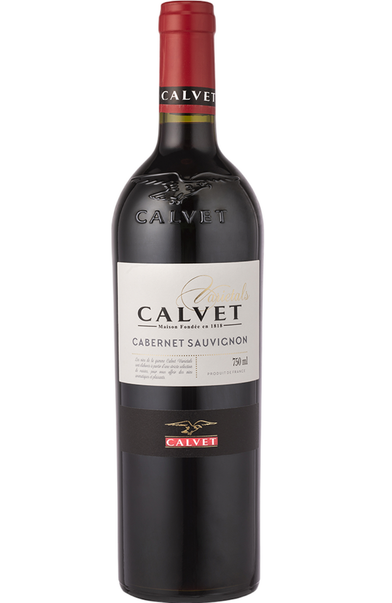 Calvet Cabernet Sauvignon 13.5% 75cl by Spades Wines & Spirits, a robust French red wine with rich notes of blackcurrant, blackberry, and a touch of oak. Perfectly paired with grilled steaks, roasted vegetables, and aged cheeses. Ideal for hearty dinners and special occasions.