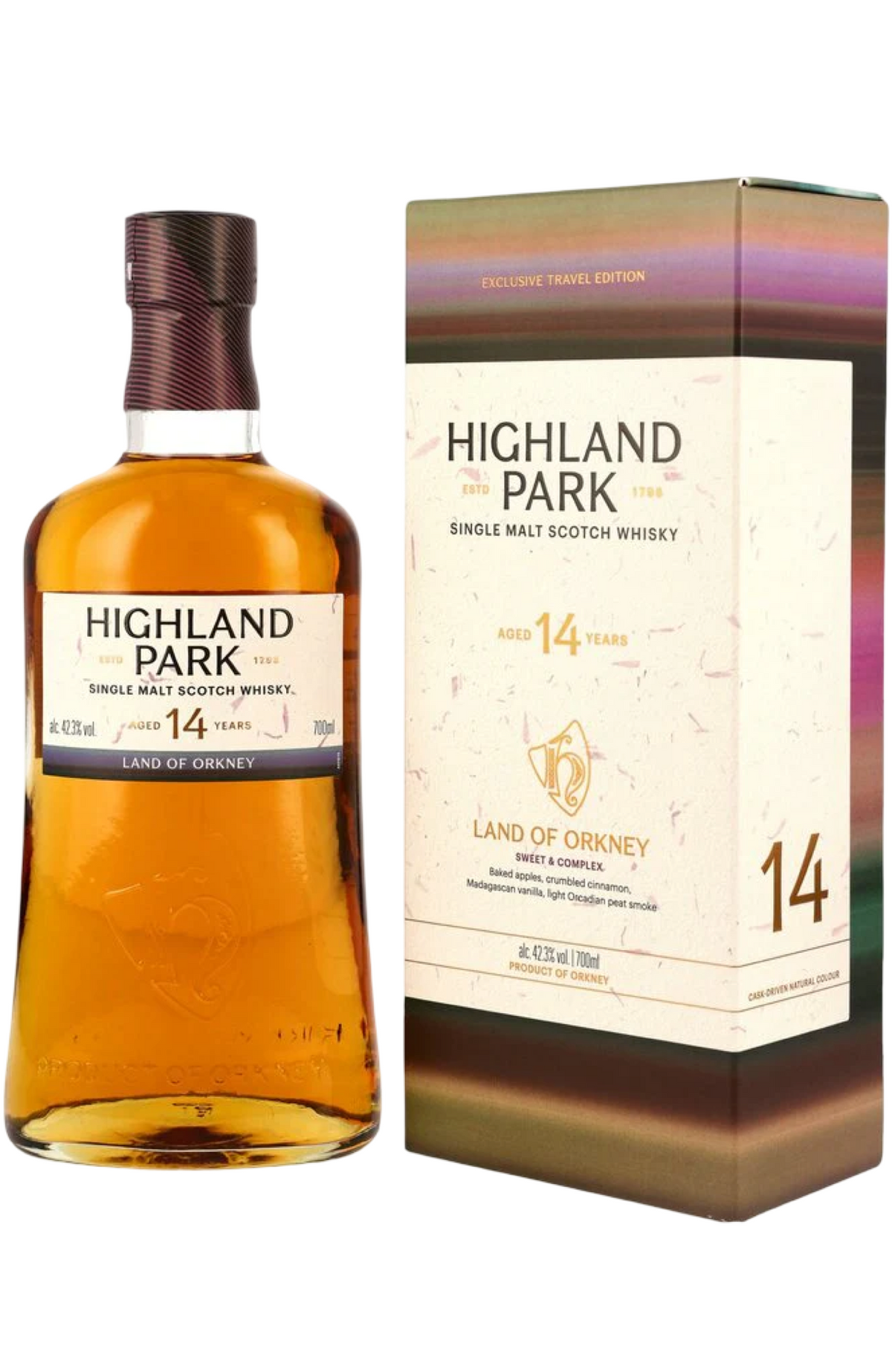 Highland Park 14 Years Land + GB 43% 70cl – Spades Wine & Spirits