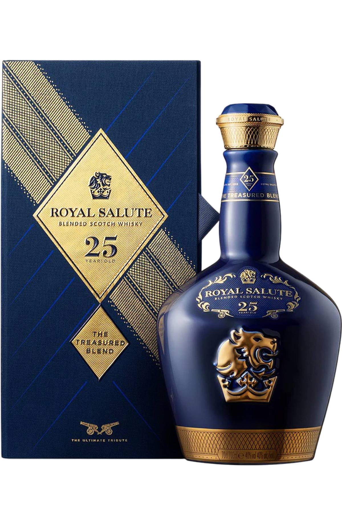 R*T様  Salute 25 Year Old Blended Sc Royal Salute 25 YO, Treasured Blend + GB 40% 70cl – Spades Wine