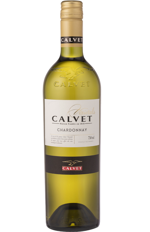 Calvet Chardonnay 13.5% 75cl by Spades Wines & Spirits, a smooth French white wine with notes of ripe pear, apple, and a touch of vanilla. Perfectly paired with grilled chicken, seafood, and creamy pasta dishes. Ideal for casual dinners and special occasions.