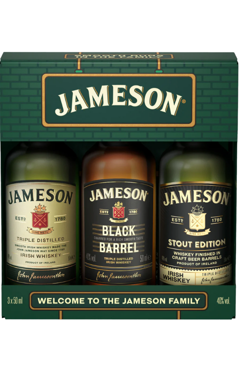 Miniature - Jameson Tripack 3 x 5cl Triple Distilled/Black Barrel/Stout Edition 40% 15cl