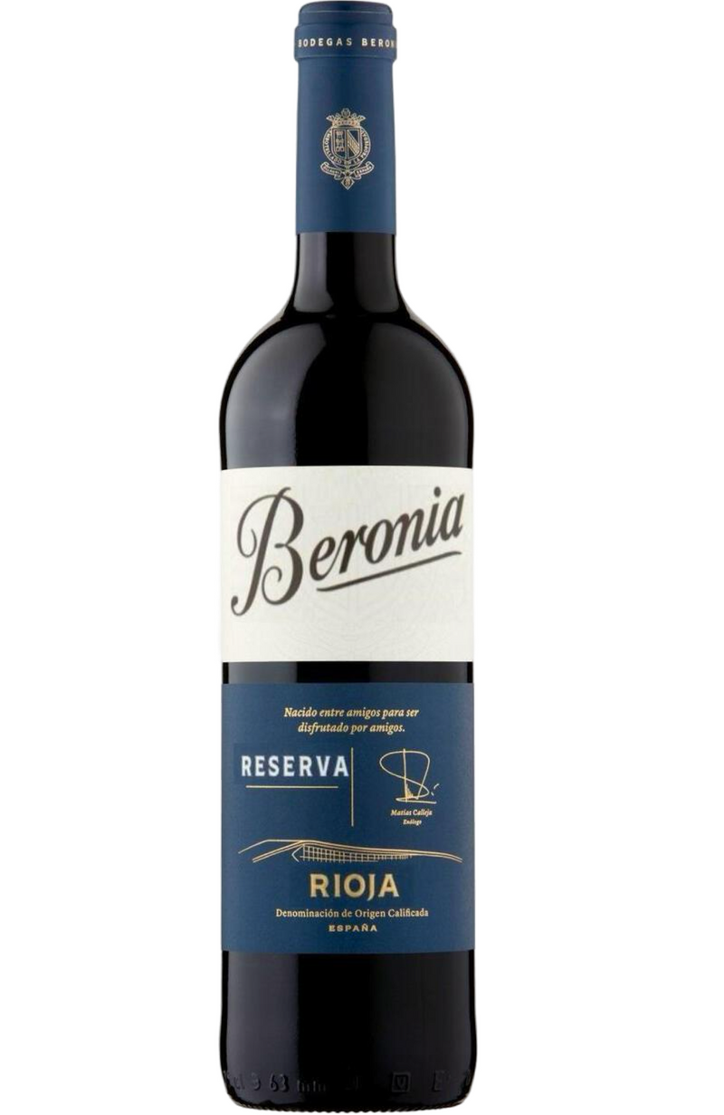 Beronia Rioja Reserva 14% 75cl by Spades Wines & Spirits, a distinguished Spanish red wine with rich notes of dark cherry, plum, and a hint of vanilla and spice. Perfectly paired with grilled meats, hearty stews, and aged cheeses. Ideal for elegant dinners and special occasions.