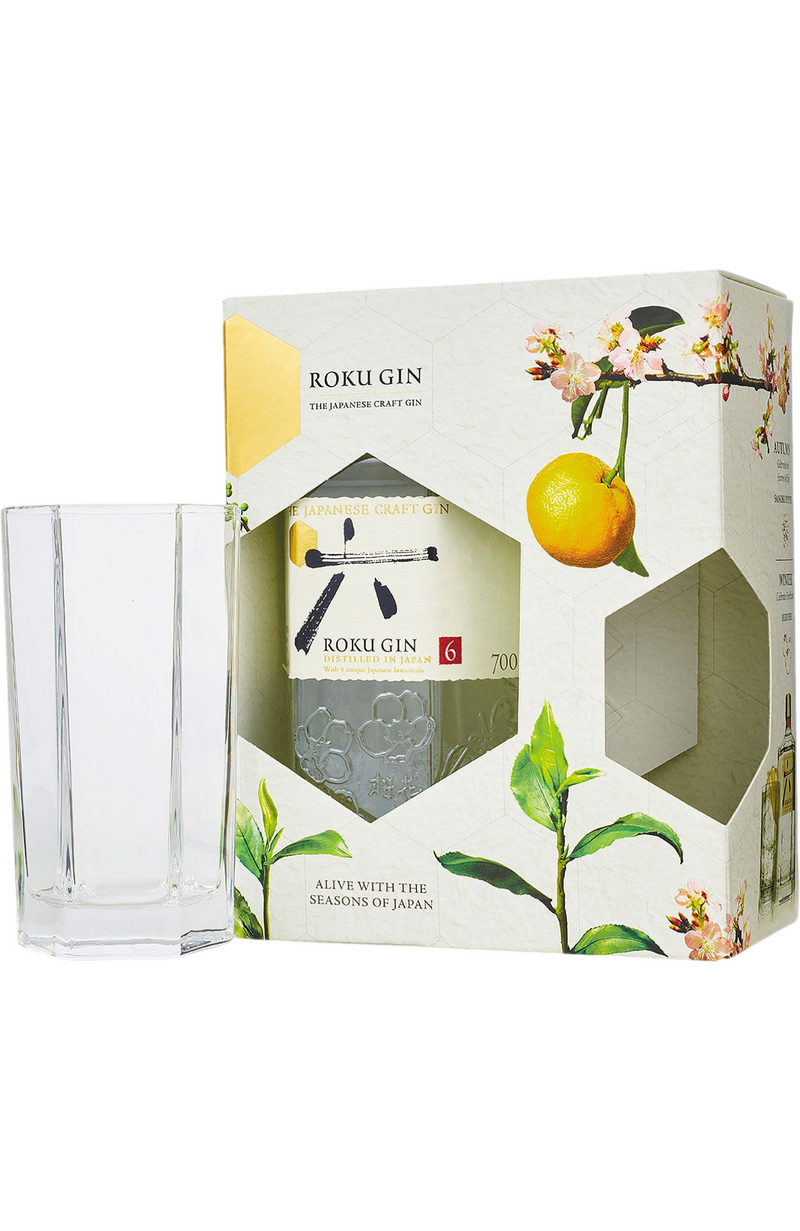 Suntory Roku Gin + Glass Gift Pack 70cl