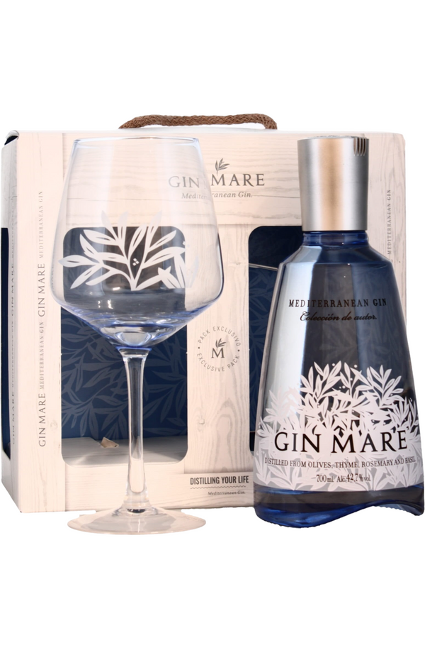 Gin Mare + Glass Gift Pack 42.7% 70cl