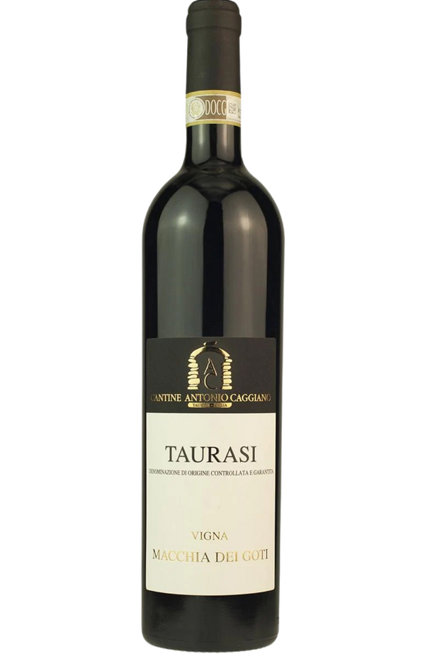 Antonio Caggiano - Vigna Macchia dei Goti Taurasi 75cl from Spades Wines & Spirits. A prestigious wine from the heart of Campania, this Taurasi is made from 100% Aglianico grapes. It offers a deep, complex nose of ripe black fruits, leather, tobacco, and earthy spices. The palate is full-bodied with firm tannins, vibrant acidity, and a long, structured finish. Ideal for pairing with roasted meats, game, or aged cheeses, this wine beautifully represents the rich heritage of the Taurasi DOCG region.