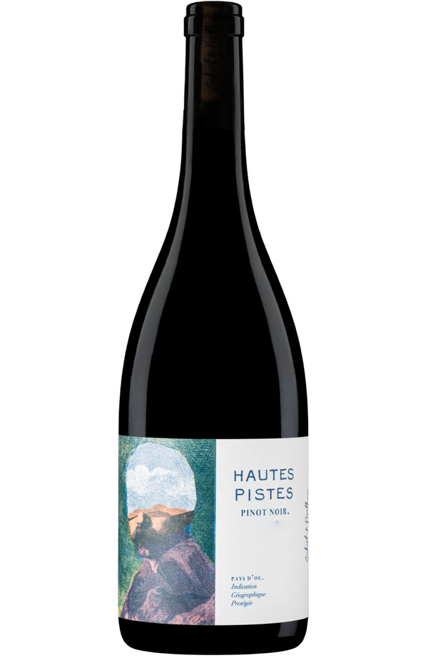 Aubert & Mathieu Pinot Noir 'Hautes Pistes' 75cl from Spades Wines & Spirits. A lively French Pinot Noir with delicate aromas of cherry, raspberry, and subtle earthy undertones. Smooth tannins and balanced acidity make it perfect with roast chicken, charcuterie, or mushroom dishes.