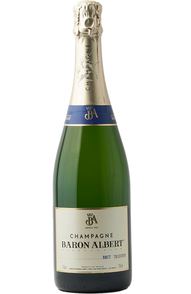 A classic and approachable Champagne, Baron Albert Tradition Brut N.V. is a 75cl bottle that beautifully represents the charm of the Marne Valley. Pale gold in color with fine, delicate bubbles, it reveals aromas of green apple, pear, and subtle notes of brioche and almonds. The elegant label reflects its heritage and refined craftsmanship. Perfect for pairing with seafood, light canapés, or soft cheeses, it delivers a crisp, balanced palate with lively acidity and a clean, refreshing finish.