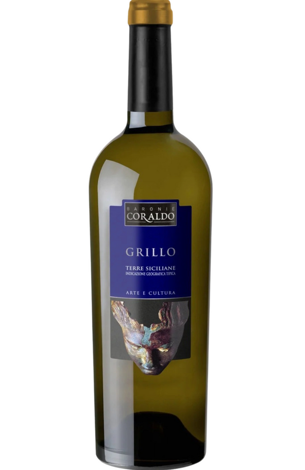 Baronie Coraldo Grillo is a bright and aromatic white wine from Sicily, showcasing the native Grillo grape. The wine opens with fresh aromas of citrus fruits, green apple, and subtle floral notes. On the palate, it is crisp and refreshing, with lively acidity that balances the richness of its fruit. The wine has a medium body and a clean, mineral finish, making it versatile for food pairings. Ideal with seafood, light pasta dishes, or fresh salads.