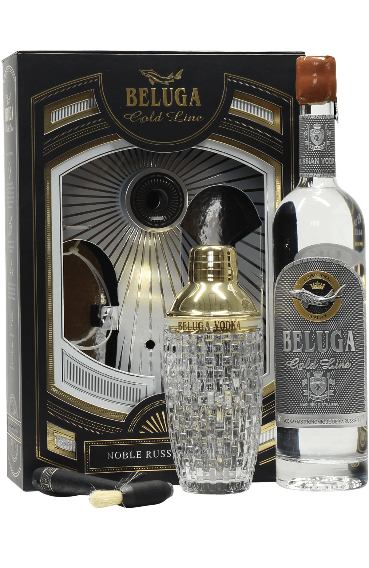 BELUGA Gold Line セット 750ml Beluga Vodka Gold Line Gift Set | Passion Spirits