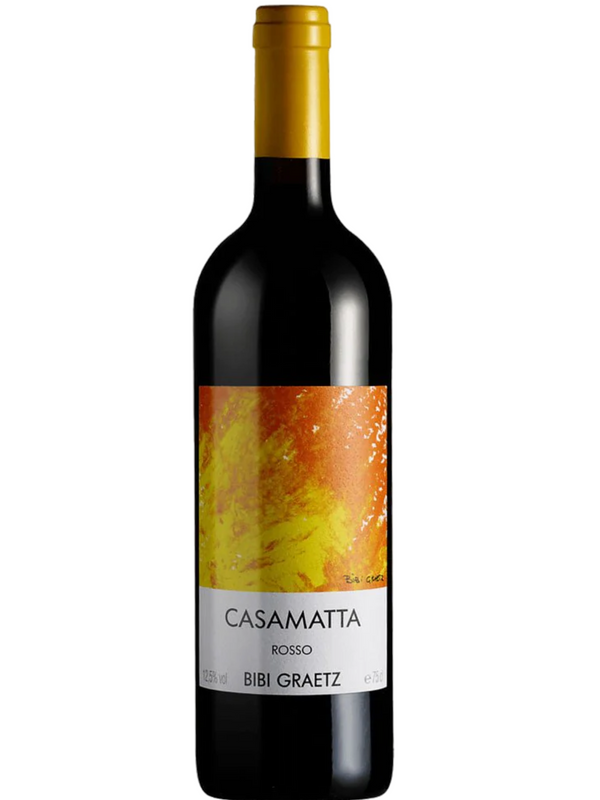 Bibi Graetz Casamatta Rosso 75cl from Poderi di Fiesole, Tuscany, Italy. This vibrant red wine features notes of red berries, herbs, and a hint of spice, with a fresh and approachable character. Ideal for pairing with pasta, pizza, and grilled meats.