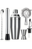 T - Stainless Steel Cocktail Shaker Set of 6  x 1 pack