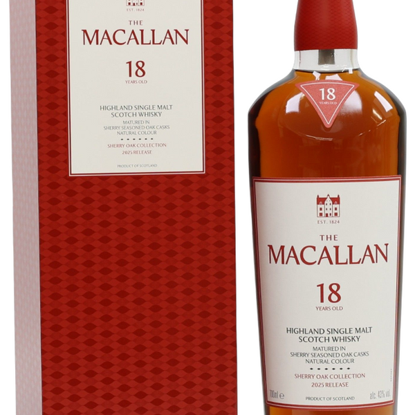 The Macallan 18 Years Sherry Oak Annual Release 2025 + GB 43% 70cl
