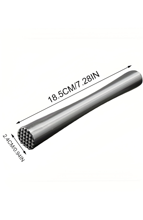 T - Stainless Steel Cocktail Muddler x 1 Pcs