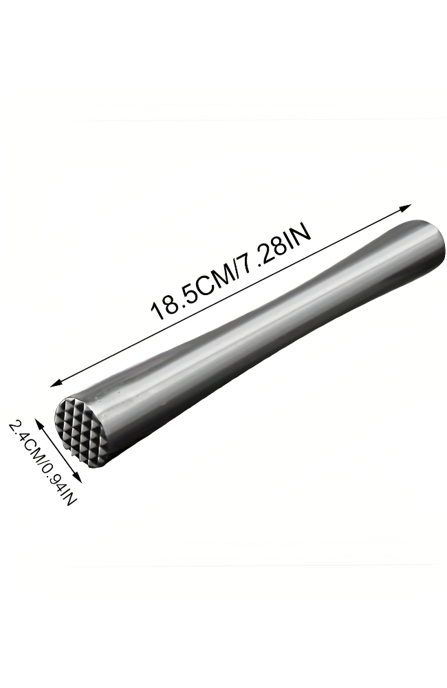 T - Stainless Steel Cocktail Muddler x 1 Pcs