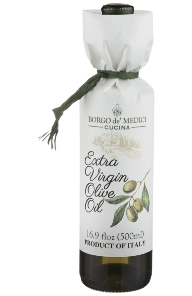 Borgo de' Medici - Italian Extra Virgin Olive Oil - Paper Wrapped Bottle 500ml
