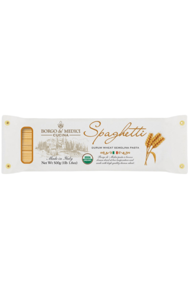 Borgo de' Medici - Organic Spaghetti - Durum Wheat Semolina Pasta Hand Wrapped 500g