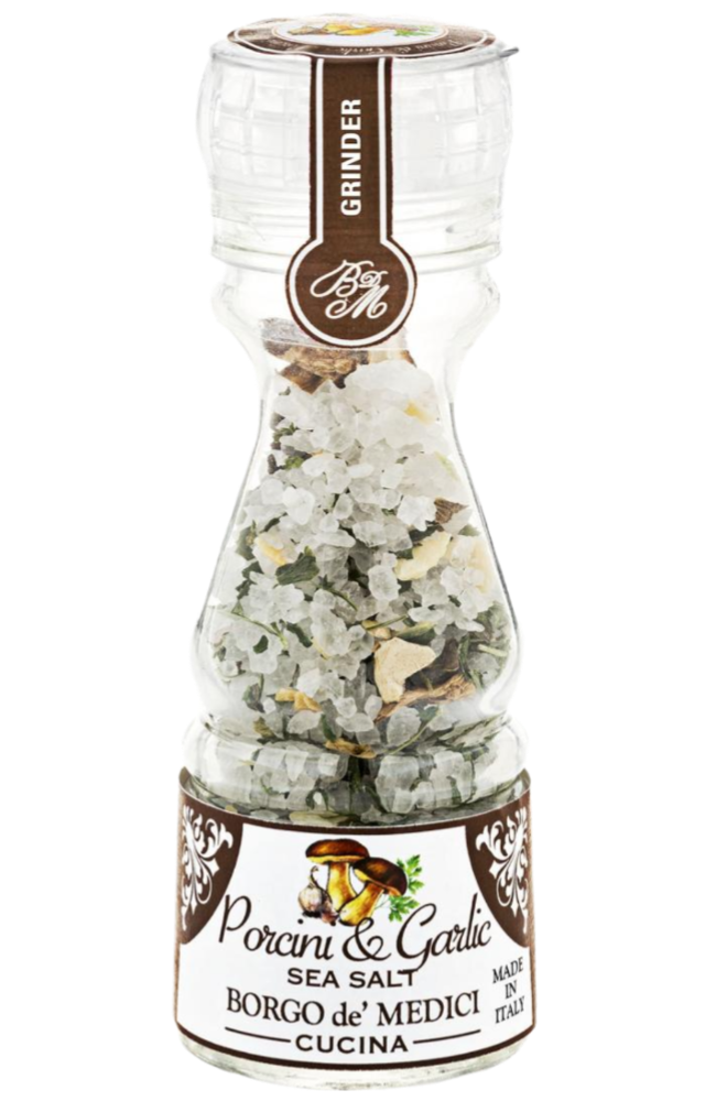 Borgo de' Medici - Porcini & Garlic Sea Salt With Mini Grinder 80g