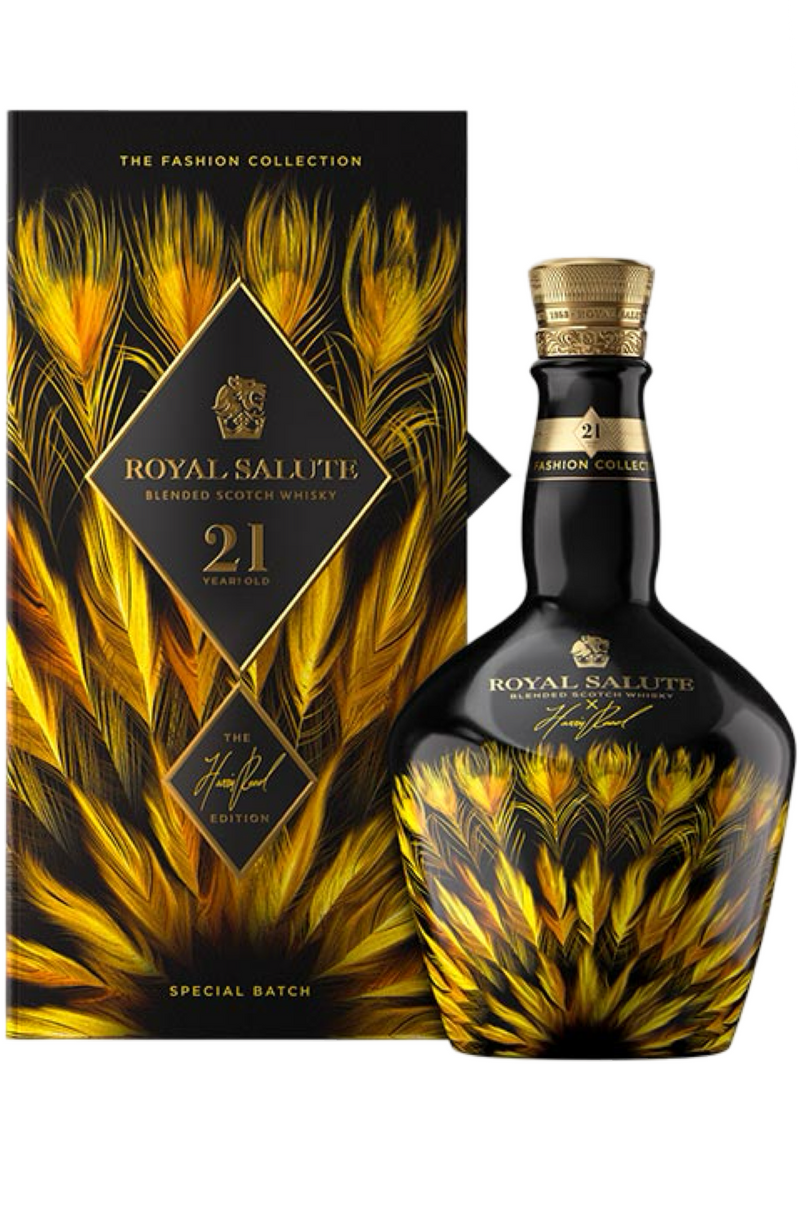 Chivas Royal Salute 21 Years Harris Reed Gold Edition + GB 40 Chivas Royal Salute 21 Years Harris Reed Gold Edition + GB 40