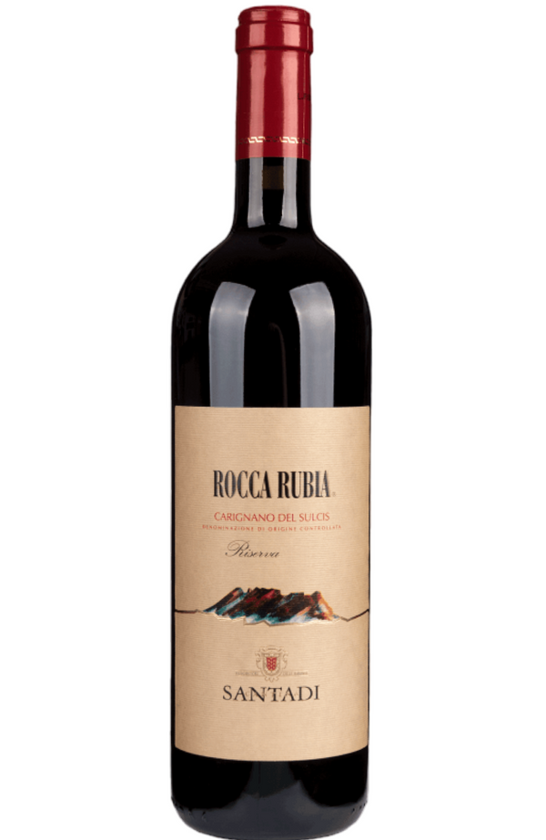 Cantina Santadi Rocca Rubia Carignano del Sulcis Reserva DOC 75cl by Spades Wines & Spirits, a rich Italian red wine with robust notes of dark berries, plums, and subtle hints of tobacco and spice. Perfectly paired with grilled meats, hearty stews, and mature cheeses. Ideal for special occasions and sophisticated dinners.