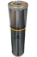 Travel Humidor - Chrome 3 Portable Cigar Humidor with Built-in Hygrometer x 1 pcs